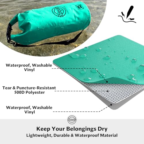 STOVER 5/10/25/30/40/55L Waterproof Dry Bag- Roll-Top Backpack w/Phone Case- Kayaking, Hiking, Camping, Boating- Men/Women - color: 10l Teal, size: 10L