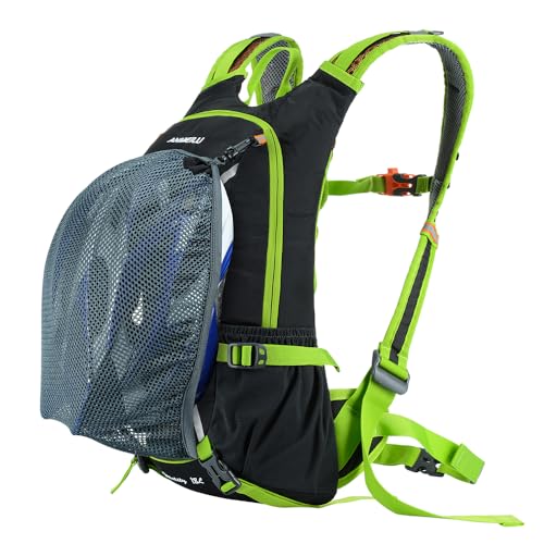 Outdoor Cycling Backpack, 18L, Black - color: green, size: Backpack Only