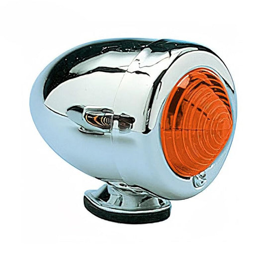 Bullet Marker Light Dual Filament Amber Lens 12V Fits For Harley - color: Amber, size: Dual