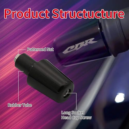 PROCNC Handle Bar Ends Grips Plug CBR600F4 (F4i) 99-06 CBR600RR 03-14 CBR1000RR 04-14 CBR 1000 RR 2004-2008 Honda CBR 600RR 2003-2013 Honda CBR 600 F1/F2/F3/F4/F4I 1987-2006