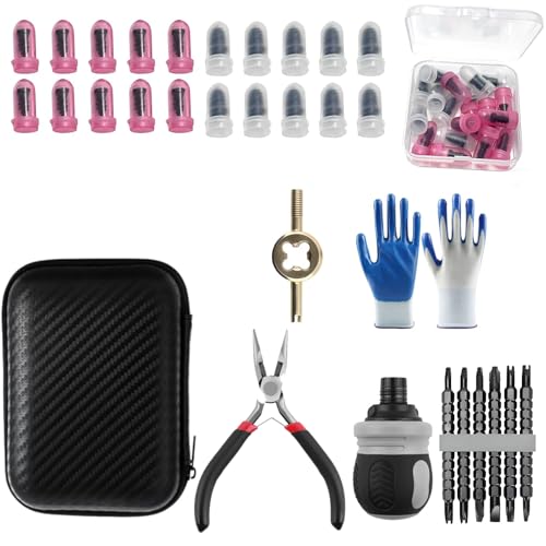 Tire Repair Rubber Nail Kit, Quick Flat Tire Screw Plugs Repair Kit, Patch Plug Pliers & Organizer Case, Fast Self-Service Tire Plug Puncture Repair for Car, Truck, Suv and Motorcycles - size: All-in-One Tire Repair Kit