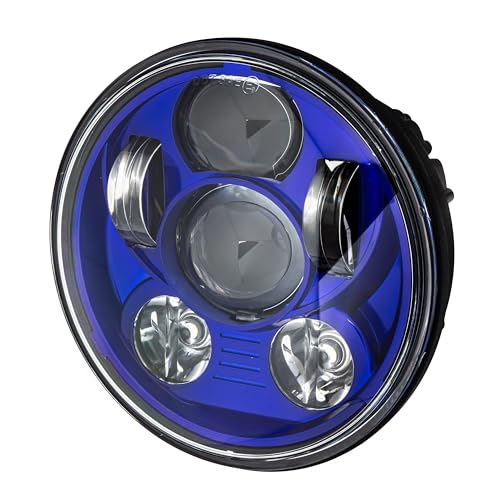 Eagle Lights Indian Scout Blue Headlight Kit - Fits 2014 to Current Scout 60, Scout and Bobber - color: Blue
