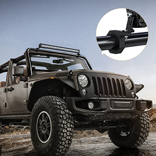 Nilight 4PCS Roll Bar Clamps Mounting Brackets LED Light Mount Clamp Tube Lights Mounts Fit on 2.135" 2.25" 2.375" 2.5" Bull Bars Roof Racks Rolls Cages for ATV UTV Truck - size: For 2.135"/2.25"/2.375"/2.5”Bar