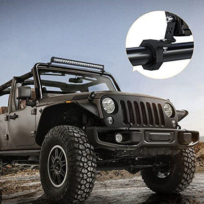 Nilight 2PCS Roll Bar Clamps Mounting Brackets LED Light Mount Clamps Tube Light Mounts Fit on 2.135" 2.25" 2.375" 2.5” Bull Bars Roof Racks Roll Cages for ATV UTV Truck - size: For 2.135"/2.25"/2.375"/2.5” Bar