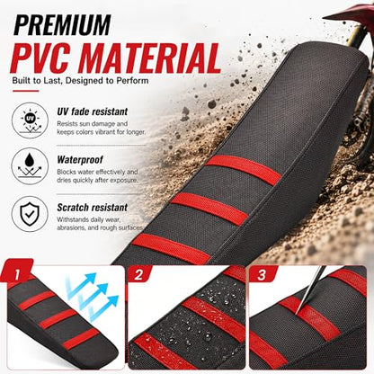Seat Cover for Yozma IN10,Non-Slip Motorcycle Cushion Cover for Electric Dirt Bike Ebike Yozma in 10-Red - color: Red