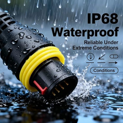 352Pcs Waterproof Automotive Wire Terminal Connectors 1-6 Pin Male/Female Plug Kit for Car Boat Motorcycle - color: 352pcs