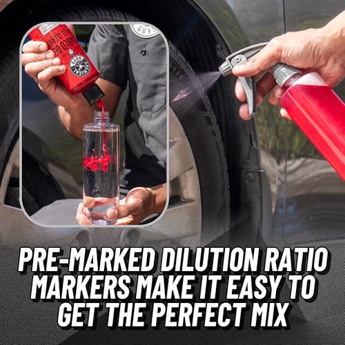 Chemical Guys Heavy Duty Bottle and Trigger Sprayer, Chemical-Resistant Viton Seal, Adjustable Mist to Stream Nozzle, High Output, Car Detailing Cleaners and Degreasers - 16 Oz, 3 Pack - size: 16ounce(3pack)