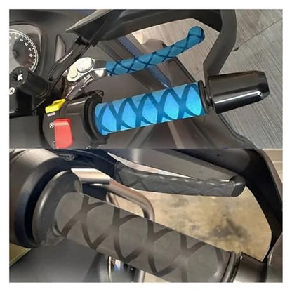for BM&W R1250GS Adventure R1200GS LC F800GS F850GS Motorcycle Heat Shrinkable Non-Slip Handle Sleeve Handlebar Covers Handlebars Grips - color: Blue Handle