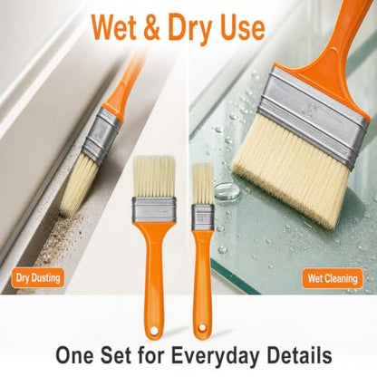 3 Pack Microfiber Duster Brush, Soft Bristles Detailing Brush Dusting Tools, Cleaning Brushes Duster for Auto Interior, Automotive Dashboard, Arts and Crafts, Digital Product, Keyboard
