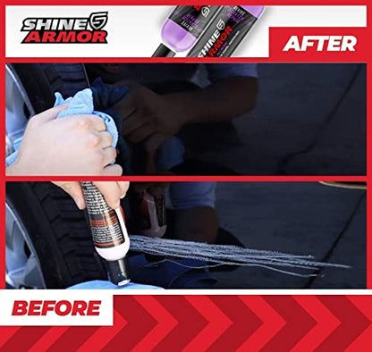 SHINE ARMOR Fortify Quick Coat & Revive Scratch Repair - Ceramic Car Coating and Scratch, Swirl, and Scuff Remover