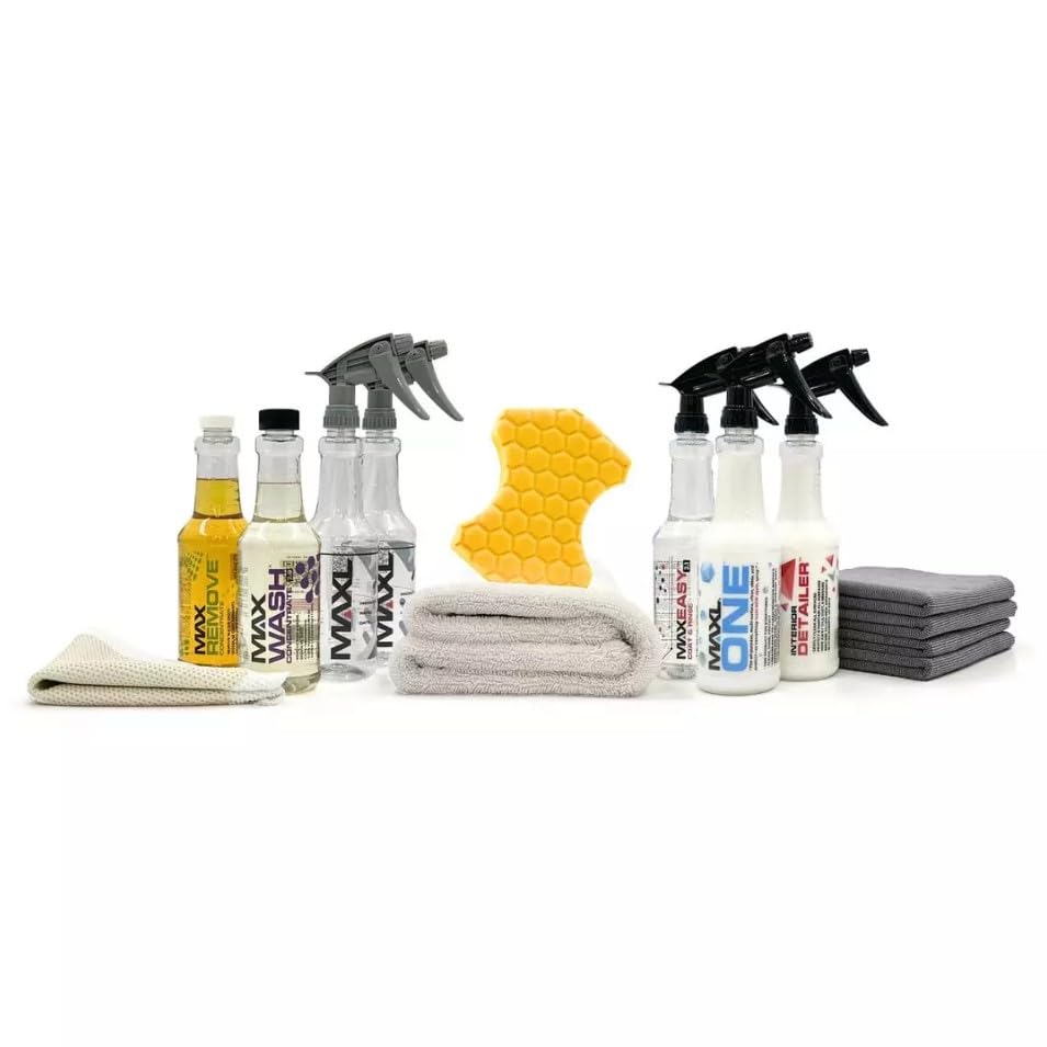 MAXL® Method Complete System 10 Premium Auto Detailing Solution Bundle - All-in-One Car Detailing Kit for Deep Clean, Paint Protection, Instant Gloss, Spot-Free Drying, and Easy Rinse-Off Application - style: MAXL Complete System Bundle