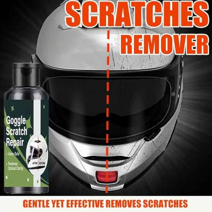 Scratch Repair , Helmet Lens Cleaner Compound, Optical Restoration Wax for Motorcycle Visor Goggles Hard Hat Shine Enhancement Anti Scratch Care Detailing Kit Use
