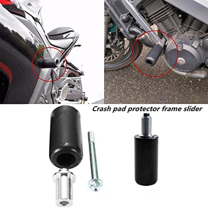 Frame Sliders, Universal Motorcycle Frame Sliders Anti Crash Protector for Yamaha Honda Suzuki