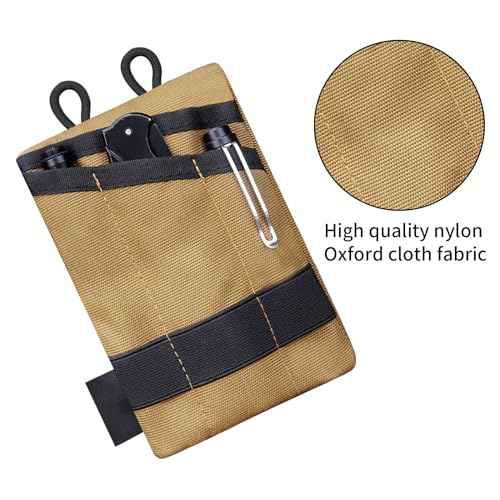 EDC Storage Pouch, Anti-Lost Outdoor Tactical EDC Kit Multi-Function EDC Tool Pouch - color: Khaki