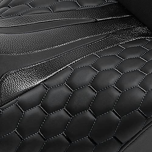 C.C. RIDER Motorcycle Gel Seat Hammock Rider Passenger Seat - Bagger Comb Strapped Seat Fit for Harley Touring 2009-2023 Road King FLHR Street Glide FLHX Road Glide FLTRX Electra Glide FLHT - color: 23# Gel Black