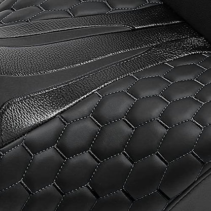 SLMOTO Hammock Motorcycle Passenger Seat - Bagger Comb Strapped 2-Up One-Piece Fit for Harley Touring Road King FLHR Street Glide FLHX Road Glide FLTRX Electra Glide FLHT 2009-2023 Black - color: Gel Style A Black