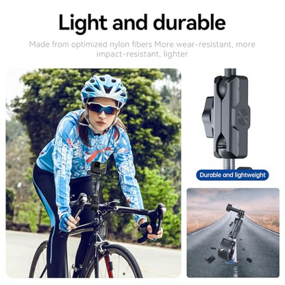TELESIN Camera Clamp Mount Bike Motorcycle Handlebar Mounts Accessories,360 Ball Joint Tube Roll Bar Holder Clip for GoPro Mission 1 PRO/DJI Osmo Pocket 4/ Action 6 5 4/ Insta360 Luna Ultra/Xtra Muse
