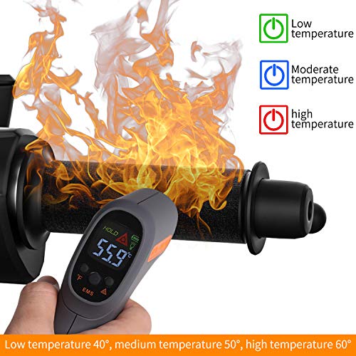 Motorcycle Heated Grips Cover Pad 12V, Universal Handlebar Cover for Motorcycle & ATV, Temperature Adjustable, IP67 Waterproof, ATV Hand Heater Warmer with Switch & Fuse