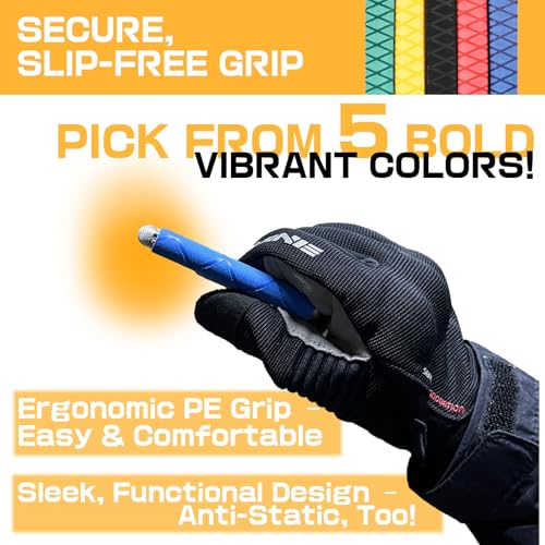 Motorcycle Stylus Pen, Magnetic Stylus for Phone, Glove-Friendly Design, Strong Magnet Hold, Helmet Mount Plate, Anti-Drop Strap, Protective Fuel Tank Film, 5 Colors - color: blue