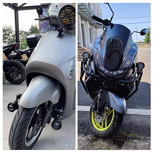 Mounting Bracket Kit LED Motorcycle Light Horizontal Tube Clamp Roof Roll Cage Holder Headlight Bracket Motorcycle Mounting - color: Silver