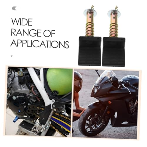 Luxshiny 2pcs Motorcycle Stand Spool Attachment Heavy Duty Rear Wheel Lifting Device Shaped Design for Quick Installation Compatible with Various Models