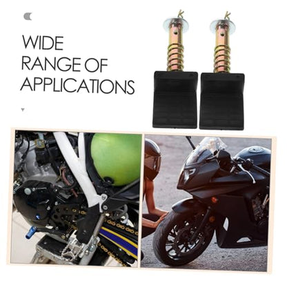 Luxshiny 2pcs Motorcycle Stand Spool Attachment Heavy Duty Rear Wheel Lifting Device Shaped Design for Quick Installation Compatible with Various Models