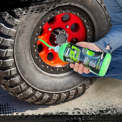 Slime 10194 2-in-1 Tire & Tube Sealant Puncture Repair Sealant, Premium, Prevent and Repair, Suitable for All Off-Highway Tires and Tubes, Non-Toxic, Eco-Friendly, 32 oz Bottle - style: 32 oz