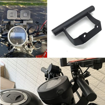 Motorcycle GPS Navigation Bracket 22mm Handlebar Mounting Adapter for Ho-nd-a Rebel 300/500 (CMX300/CMX500) 2017-2021 Handlebar Expansion Phone Rack