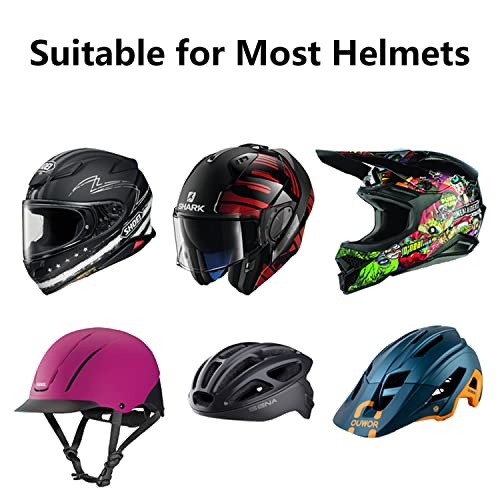 Haoyou Curved Adhesive Helmet Mount Compatible with Gopro Hero 13,12,11,10, 9, 8, 7, 6, 5, 4, 3+, 3 Cameras (6pcs)