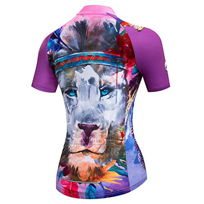 JPOJPO Womens Cycling Jersey,Bike Shirt Quick-Dry Breathable Reflective S-2XL Tops - color: Ccf2005, size: XX-Large