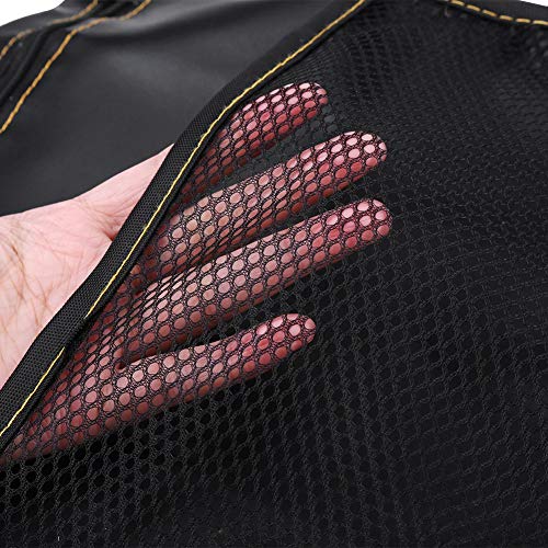 KIMISS Motorcycle Under Seat Bag, PU Leather Motorcycle Scooter Under Seat Storage Pouch Bag Organizer