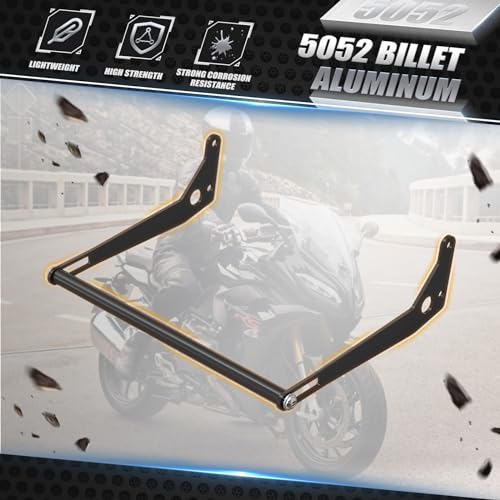 NICECNC Aluminum GPS Smartphone Mount GPS Device Stand Compatible with BMW R1250GS Adventure 2018-2024, R1200GS Adventure 2013-2018, R1250GS 2018-2023, Q235 Steel, CNC-machined, Black, See Fitment