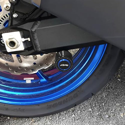 8mm CNC Aluminum Motorcycle Swingarm Spools Sliders Rear Stand Frame Sliders Compatible With Ninja ZX4RR 2026 2025 2024 2023 ZX-4RR ZX400 ZX4RR Accessories (Blue) - color: blue