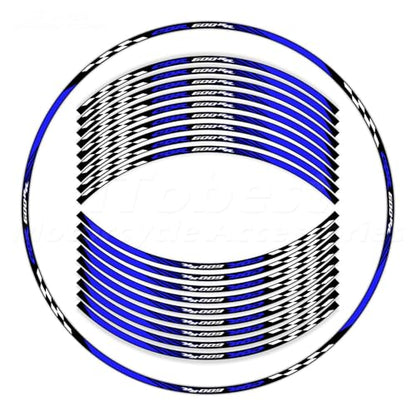 CBR 17 inch Wheel Rim Stickers Decals Tape Compatible with CBR600RR 2003-2025 F5 Motorcycle Reflective Rim Tapes Sticker Stripe (Dark Blue) - color: Dark Blue