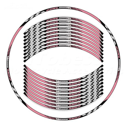 CBR 17 inch Wheel Rim Stickers Decals Tape Compatible with CBR1000RR 2004-2025 Motorcycle Reflective Rim Tapes Sticker Stripe(Pink) - color: Pink