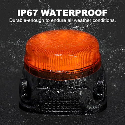 Agrieyes Beacon Light with Reverse Alarm, Amber Flashing and Rotating Emergency Warning Caution Safety Lights for Vehicles, Trucks, Tractor Forklift and Postal - size: Screw1