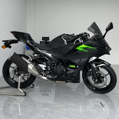 for NINJA500 Z500 SE Ninja 500 z500 se 2024 2025 2026 Accessories Engine Anti-Fall Protection Cover Motorcycle Body Anti-Fall Block Side Cover Protection Frame Slider Impact Engine Drop pad (Silver) - color: Silver