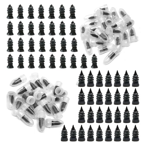 Tire Repair Kit - 60pcs Vacuum Rubber Nails for Emergency Puncture Repair on All Vehicles (Car, Truck, Motorcycle, ATV, Tractor tire,JP) - size: 60pcs