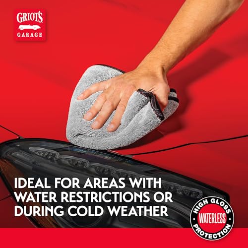 Griot's Garage Spray-On Car Wash for Vehicle Cleaning and Detailing, Rinseless and Waterless, No Hose and Bucket Needed, With Carnauba Wax Protection, 11065, 35oz - size: 35 Fl Oz (Pack of 1)