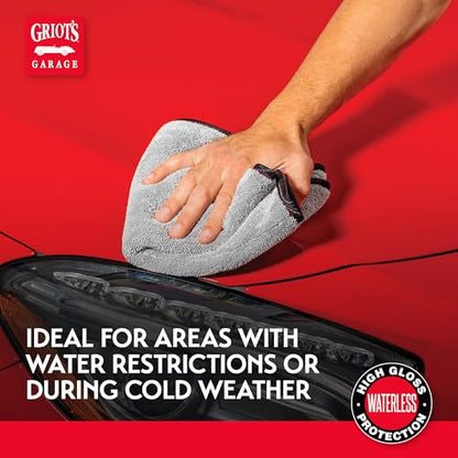 Griot's Garage Spray-On Car Wash for Vehicle Cleaning and Detailing, Rinseless and Waterless, No Hose and Bucket Needed, With Carnauba Wax Protection, 11065, 35oz - size: 35 Fl Oz (Pack of 1)
