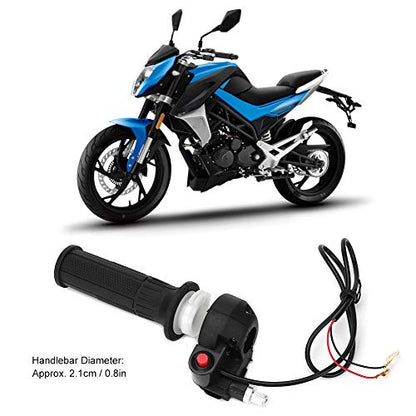 Dirt Bike Throttle,Throttle Accelerator Handle Grip Cable,Throttle Grips with Stop Switch Fit for 47 49 Mini Moto Dirt Bike Handlebar