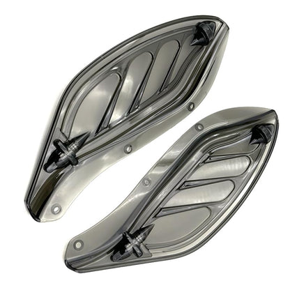 IZX fit for Harley Touring CVO Electra Street Glide Ultra Classic FLHX FLHTCSE Tri Glide Ultra Classic 96-13 Motorcycle Air Deflector Side Wing Windshield Fairing (Smoked) - color: Smoked