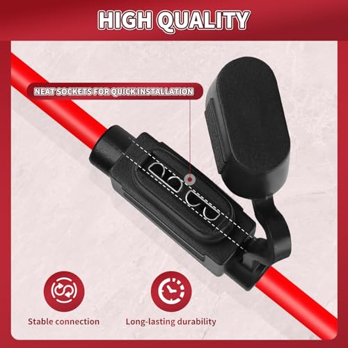 Inline Fuse Holder 12V 2 Pack, Extended Version 14 AWG Waterproof Fuse Holder 13.8 Inch, in Line Fuses Holders 12V with 2 Pcs Mini Car Fuses 20A Blade Holders for Automotive, Marine by XIOGZAXI - size: Mini 14 AWG / 13.8 INCH