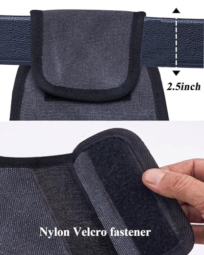Canvas Tool Belt Pouch Fastener Tool Pouch Small Tool Pouches Flatfit Pocket Utility Pouch Tool Holster Nail Screw Pouch Bag for Electrician, Carpenter, Black, Pack of 1 - color: 1 Pack Black