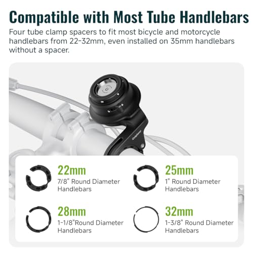Quick Launch Magnetic Motorcycle Phone Mount QB01&QU01 | Universal Interface, Anti-Vibration Handlebar Bracket, Secure Lock, 360° Blind Installation - style: QB0U1