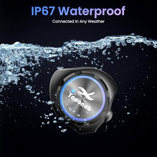 Y3 Helmet Bluetooth Headset (More Suitable for Couples), Auto Answer Phone, Intercom, Music, Intercom, Active Noise Cancellation, Waterproof (1 Pack) - size: 1 Pack