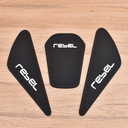 Motorcycle Fuel Gas Tank Stickers Compatible for Ho&nda Rebel CMX 250 300 500 2017-2024 Tank Grip Side Decals Anti Slip Tank Pads (A Style) - color: A Style
