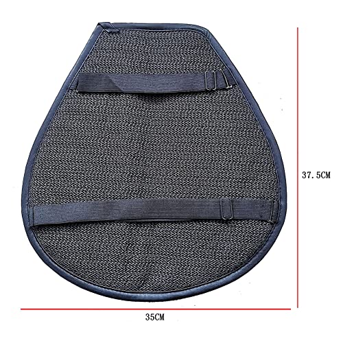 Motorcycle Seat Cushion,Shock Absorption Motorcycle Seat Pad Breathable Seat Mat Motorbike Pressure Relief Cushion Motorcycle Accessories,37.5cmx35cm