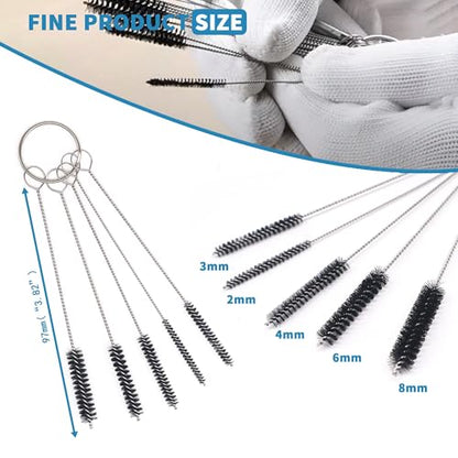 Carburetors Carbon Dirt Jet Remove Cleaner, 13 Cleaning Wires Set + 10 Cleaning Needles + 5 Nylon Brushes + 1 Sharp Pick Tool Kit, Compatible with Motorcycle ATV Moped Welder Carb Chainsaw - size: 13 Cleaning Wires Set