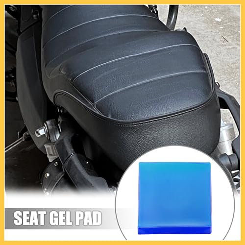 25x25x2cm Motorcycle Seat Gel Pad Shock Absorption Mat Comfortable Soft Cushion Blue Auto Replacement Parts